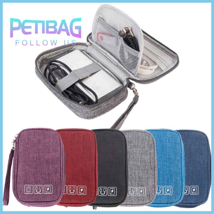 petibag-กันน้ำครับ-ดิจิตอล-อุปกรณ์-usb-เคสสายไฟ-กระเป๋าชาร์จ-กระเป๋าเก็บของ-ที่เก็บสายเคเบิล-กระเป๋าหูฟัง