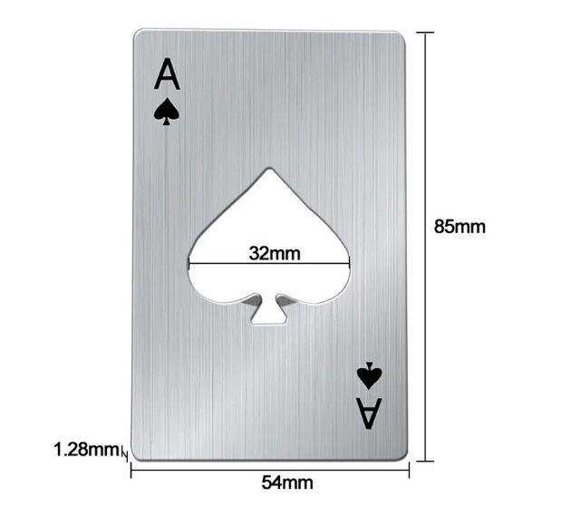 ที่เปิดขวด-รูปไพ่-เอโพดำ-เหมาะสำหรับแคมป์ปิ้ง-สแตนเลส-1-ชิ้น-สินค้าพร้อมส่ง-b23
