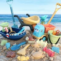 Beach Toys Sandbox Silicone Bucket And Sand Toys Sandpit Outdoor Summer Toy Water Game Play Cart Scoop Child Shovel For Kids