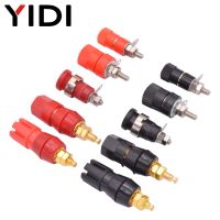 2pcs Audio Amplifier Speaker Red Black Terminal Banana Plug 4mm Adapt Jack Socket Binding Post Multimeter Test Cable Connector