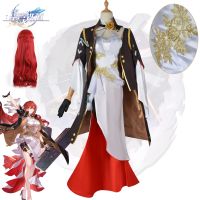 【hot】♣✠♛  Jogo Anime Honkai Star Rail Himeko Traje para Mulheres Vestido Peruca Uniforme do Dia das Bruxas Roupas de Carnaval