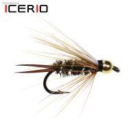 ✱ ICERIO 6PCS Brass Bead Head Prince Nymph Trout Fishing Fly Lure Baits