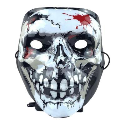 Halloween Head Cover 3D LED Creepy Skull Head Cover Dress-up Party Decor Halloween Party Decor For Dress-up Party Easter Cosplay Role-Playing gifts