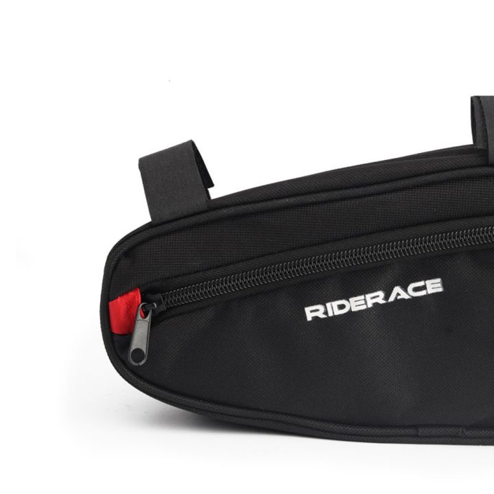 คลังสินค้าพร้อม-จักรยานสีดำกรอบกระเป๋าทรงกระบอกใส่ด้านหน้ากระเป๋าผ้าออกซ์ฟอร์ดกระเป๋าเก็บของ1ชิ้น2023ใหม่