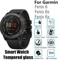 【✔In stock】 getongwei 10ชิ้นกระจกนิรภัยสำหรับ Garmin Fenix 6x 6S นาฬิการสมาร์ทวอชทรงกลม Fenix 6ฟิล์มป้องกัน D35.5mm D40.5mm ปกป้องหน้าจอ D37mm