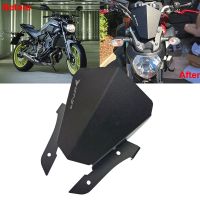 MT 07 MT 07 Motorcycle Aluminum Black Front Windshield Windscreen For Yamaha MT07 FZ07 2013 2014 2015 2016