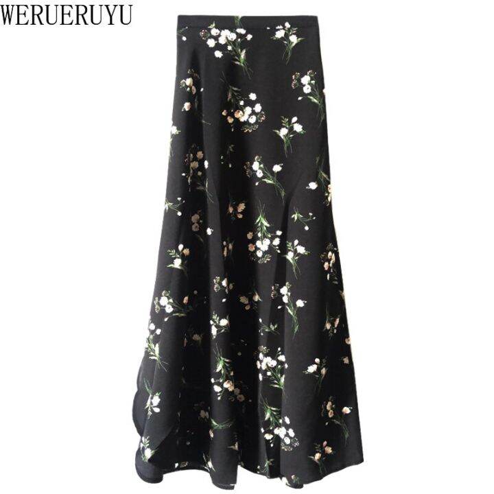 werueruyu-wrap-skirts-women-casual-chiffon-tie-waist-ruffle-wide-leg-loose