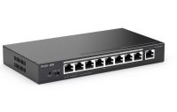 Ruijie Reyee RG-ES209GC-P 8-Port 1000Mbps PoE/PoE+, 1 Uplink Port, Managed Switch สวิตช์ ระบบเครือข่าย