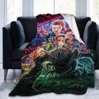 2023 in stock New Horror Movie Stranger Things Premium On Demand Throw Blanket Microfiber Flannel Decorative Blank，Contact the seller to customize the pattern for free