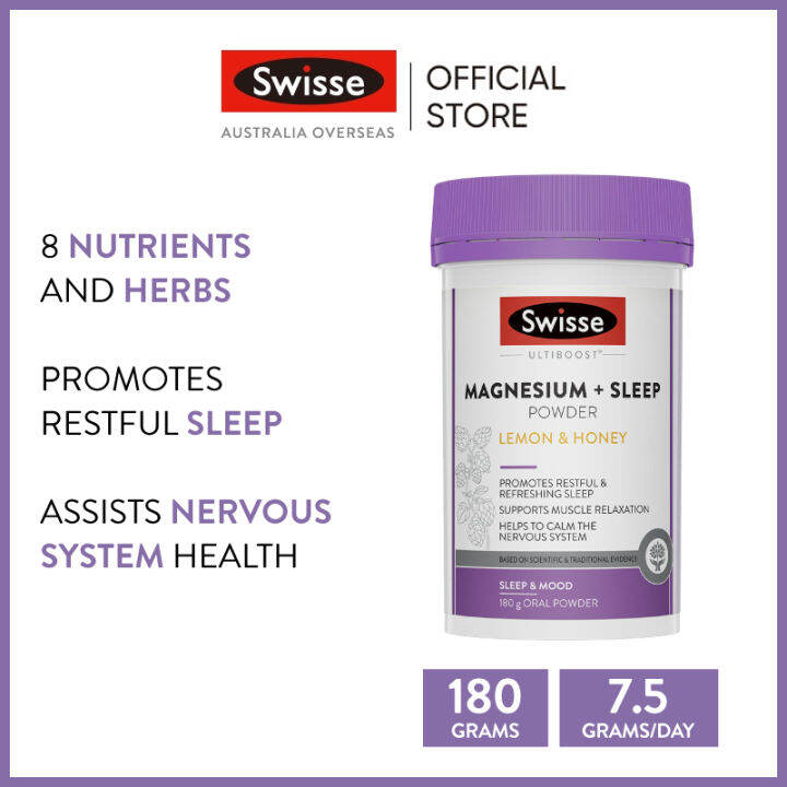 Swisse Ultiboost Magnesium + Sleep Powder 180g Oral Powder (EXP01 2025