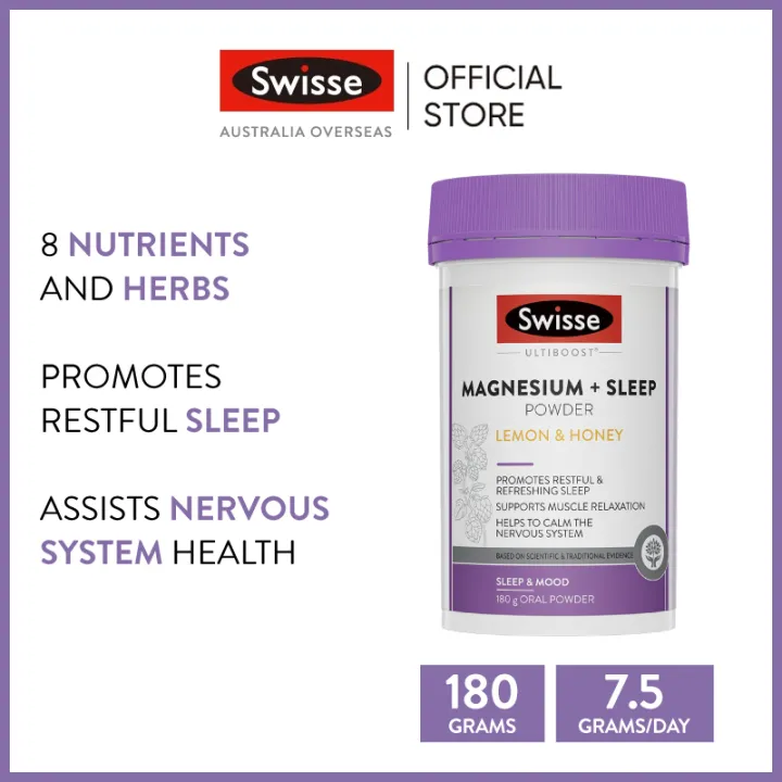 Swisse Ultiboost Magnesium + Sleep Powder 180g Oral Powder (EXP01 2024