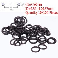 10/100Pieces CS 3.53mm ID 4.34--104.37mm NBR Rubber O Ring Automobile Black O-Ring Oil Sealing Gasket 12.29x3.53mm 47.22x3.53mm Bearings Seals