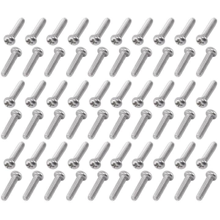 m2-x-8mm-304-stainless-steel-phillips-pan-head-screws-bolt-60pcs