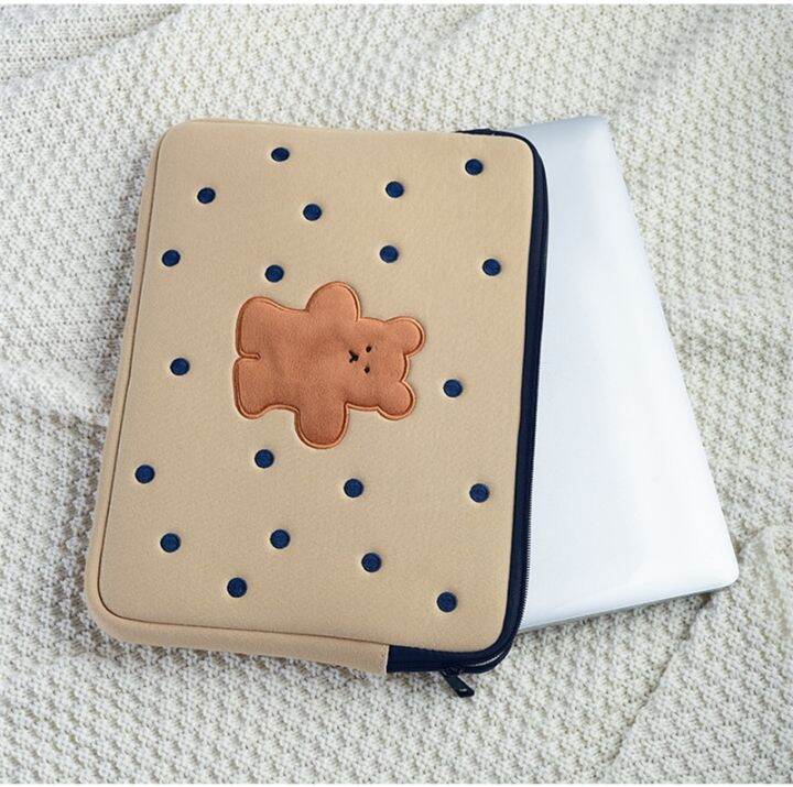 เคสสำหรับ-macbook-กระเป๋าแล็บท็อปหมีน่ารัก-air-pro-12-13-14-15-11-6นิ้วสมุด-ipad-pc-m1กระเป๋าด้านบนตักคาวาอี้เกาหลี