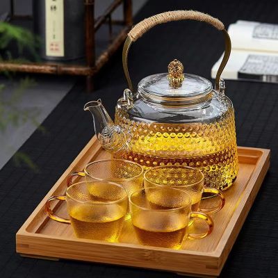 ที่มีคุณภาพสูงทนความร้อนชุดน้ำชาแก้วญี่ปุ่นกาน้ำชา Yixing ดินกาต้มน้ำกาต้มน้ำที่มีตัวกรองเหยือกน้ำ T Eaware หม้อเซรามิก