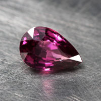 1.35 ct โรโดไลท์ (Rhodolite Pear shape) ทรงหยดน้ำ แอฟริกา