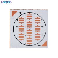 10ชิ้น24*24*1.6มิลลิเมตรแอลอีดีบอร์ด Pcb ทองแดงนำฮีทซิงค์ความร้อนฐาน Led เครื่องชั่ง Xpe เพิ่ม Cree Xte Xpg 3535แอล Diy