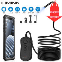 Limink 8.5mm 5.0MP WiFi HD กล้องเอนโดสโคปกันน้ำ5 M-15M กล้องงูกึ่งแข็ง