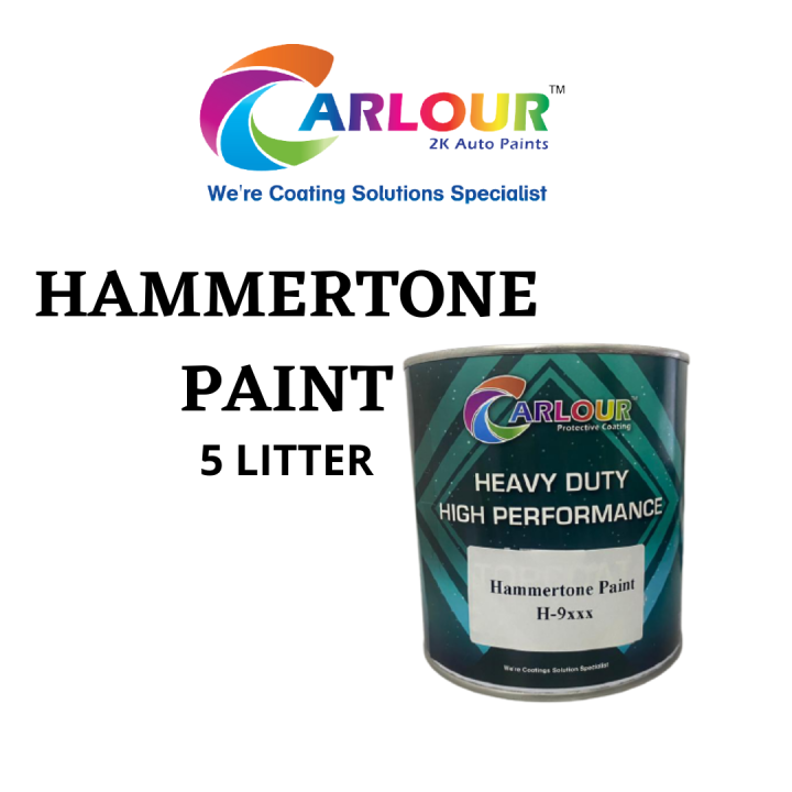 HAMMERTONE Paint Metallic Gloss Finish 5 Liter Decorative Heavy Duty