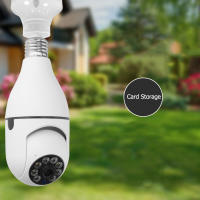 1080P Wireless 360 Rotate Auto Tracking Panoramic Camera Light Bulb Wifi PTZ IP Cam Remote Viewing Security E27 Bulb Interface