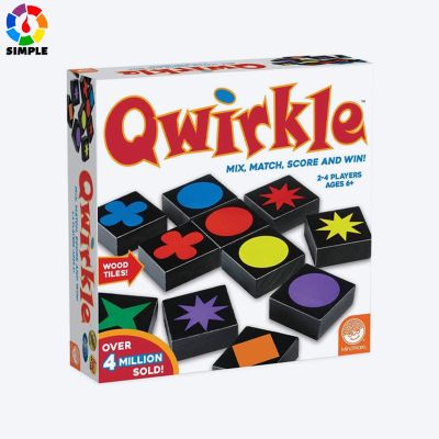 Qwirkle Interactive toys Kids Educational Chess Desktop games Assembly children wooden toy