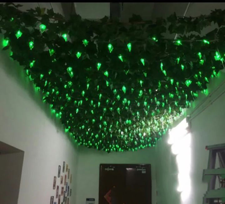10เมตร100-led-สีเขียวใบ-s-tring-แสงโคมไฟ220โวลต์คริสต์มาสสวนวันหยุดเทศกาลพรรคเหตุการณ์ตกแต่งพวงมาลัยไฟ