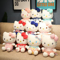 H Ello K Itty ตุ๊กตา Sanrio Kawaii น่ารัก KT แมวของเล่นตุ๊กตาการ์ตูนสาวหัวใจยัดไส้เบาะนุ่มโซฟาหมอนของขวัญคริสต์มาส