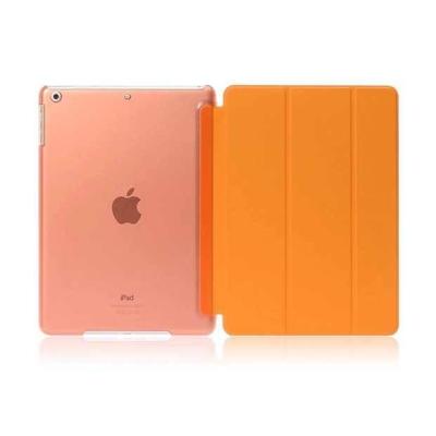 Case cool cool Case iPadAir iPadair1 Case เคสไอแพดแอร์ 1 iPad Air 1 Magnet Transparent Back case (Orange/สีส้ม)