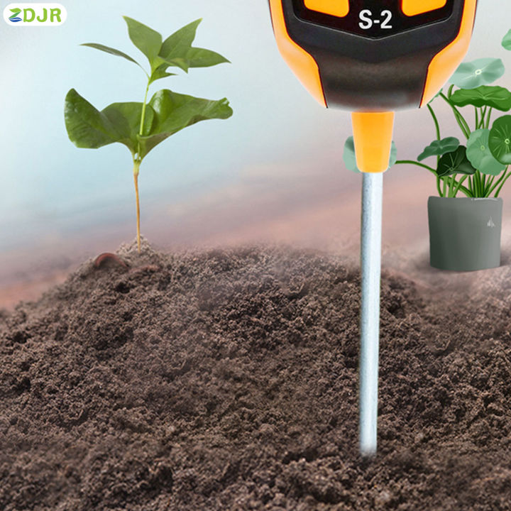 zdjr-portable-4-in-1เครื่องวัดค่า-ph-ของดินจอแสดงผลแอลอีดีพร้อมค่าวัดที่ถูกต้องแม่นยำสำหรับดอกไม้ผักและผลไม้