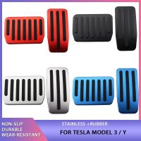 Aluminum Alloy Car Brake Foot Pedal Pads Covers For Tesla Model 3 Model Y Elerator Brake Pedal Model 3 Essories