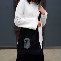 New 18s Japanese ape head BAPE Messenger hand bag storage mesh bag shoulder tote bag