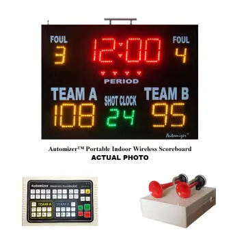 Spolehli Portable Tabletop Wall Mount Digital Sport Timer Scoreboard Black