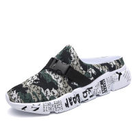 Large Size Men Slippers High Quality Summer Breathable Outdoor Mens Half Slippers Camo Fashion Trend Shoes Sport Sandals Male