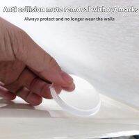 ☸ 6pcs Transparent Soft Silicone Wall Protector Self-adhesive Door Handle Bumper Protective Plug Non-slip Round Doors Stop Muffler