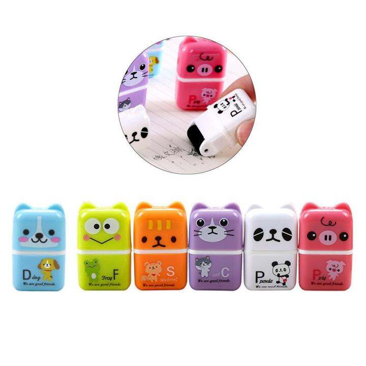 Cute Animal Crumb Eraser Primary School Children Creative Eraser Roller ...