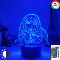 Anime Light Kakegurui The Gamble Figure Jabami Yumeko Figurine Room Decor Manga Luces Chambre Kids Setup Luz Figuras LED Lamp