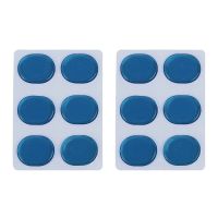 36 PCS/Set of Drum Kit Muffler Stickers Silica Gel Sticker Drum Dampeners Gel Pads Snare Drum Muffler Mute Blue