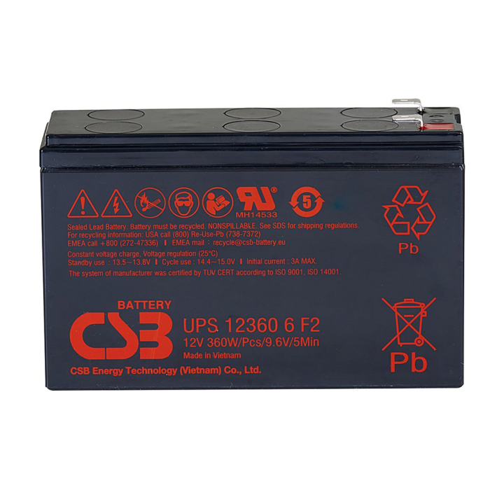 csb-battery-ups123606-12v-60w-แบตเตอรี่-agm-สำหรับ-ups-และใช้งานทั่วไป-ของแท้-ประกันศูนย์-2ปี