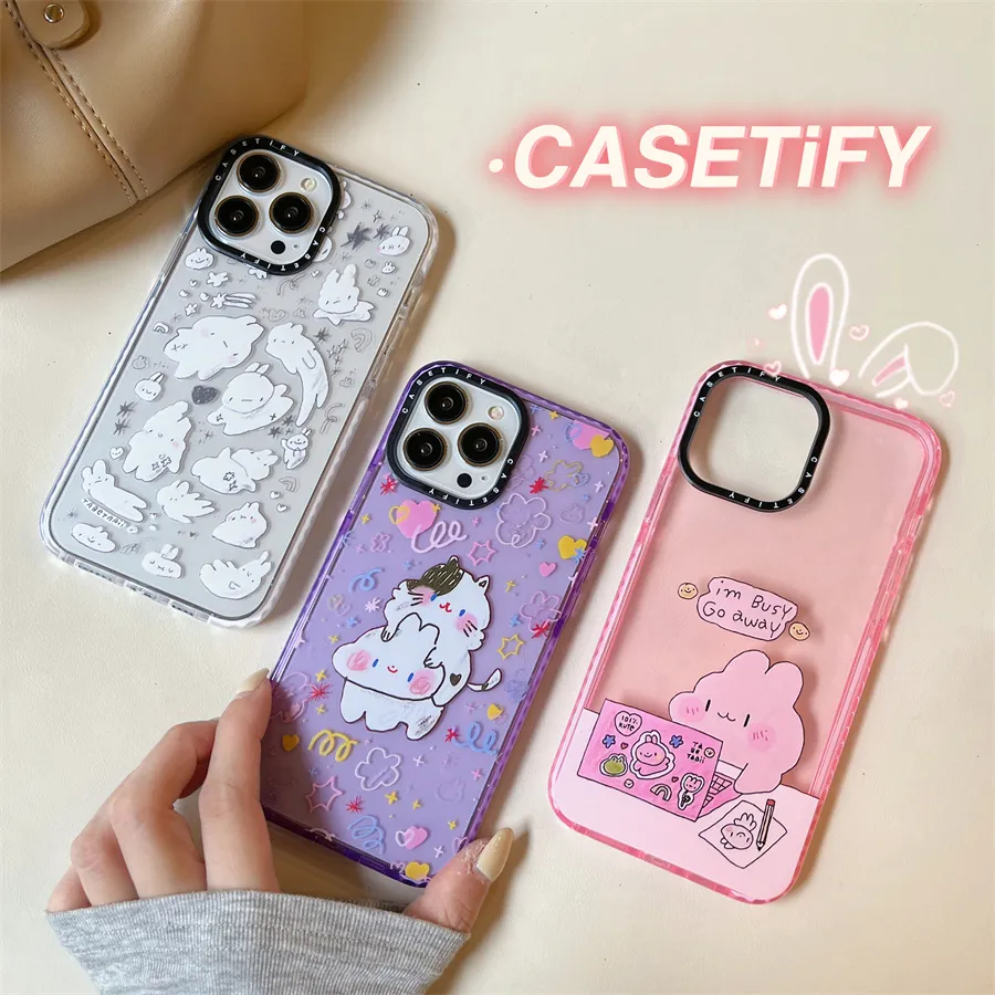  Cartoon Rabbit Pattern Case Compatible with iPhone 12