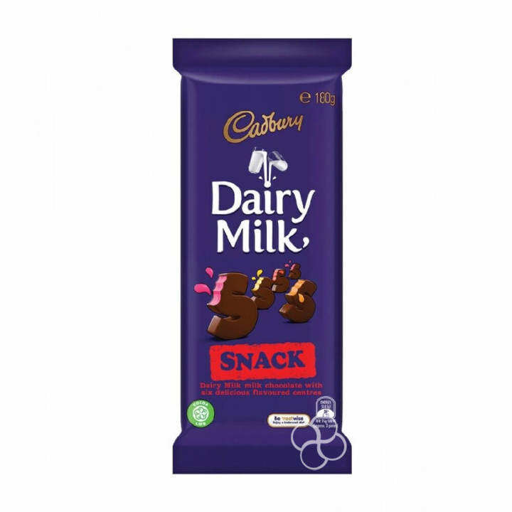 Cadbury Dairy Milk Snack Chocolate Bar 180g Lazada Ph