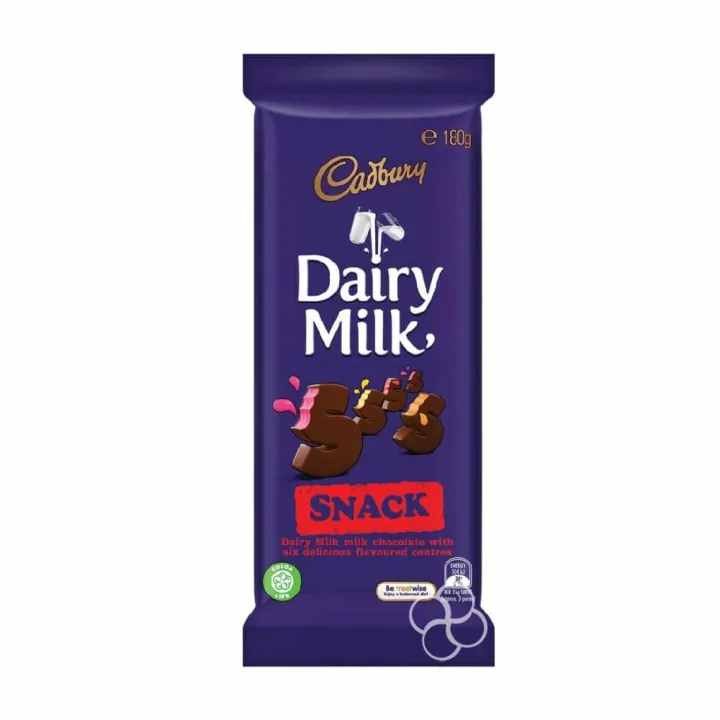 Cadbury Dairy Milk Snack Chocolate Bar 180g Lazada PH