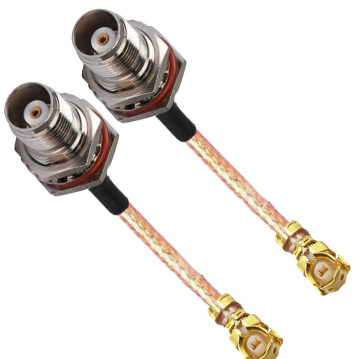 2pcs RG178 IPX U.FL IPEX to TNC Female O-ring Waterproof Connector RF Coaxial Pigtail Cable 30cm