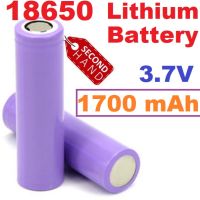 ถ่าน 18650 สีม่วง 3.7V 1700mAh แท้มีแบรน Samsung LG Sanyo เป็นแบตมือสองแกะจากแบตโน๊ตบุ๊ค ถ่านชาร์จ Lithium Battery Li-ion