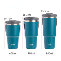 600ml 750ml 900ml Coffee Cup Thermos Bottle Stainless Steel Double-layer Insulation Cold And Hot Car Travel Mug Vacuum FlaskTH