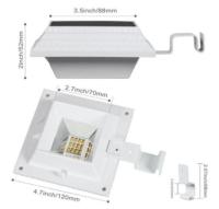 【♘COD Free Cas♘】 sdis shop T-Sun ไฟโคมไฟเซนเซอร์6 Led 12ไฟ Led โคมไฟพลังงานแสงอาทิตย์กันน้ำไฟกลางคืนโคมไฟติดผนังสำหรับสวนกลางแจ้งนอกชาน