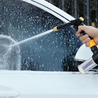 Portable High-Pressure Water Gun For Cleaning Car Wash Machine Garden Watering Hose Nozzle Sprinkler Foam Water Gun 3Part Option