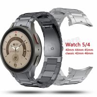 ❆۩ No Gaps 22mm Titanium Metal Strap For Samsung Galaxy Watch 5 Pro 45mm/Watch5 44mm 40mm/Watch 4 Classic 46mm 42mm Watch Band