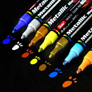 12Pcs Waterproof Permanent Paint Marker Pen For Car Tyre Tire Tread Rubber  Metal