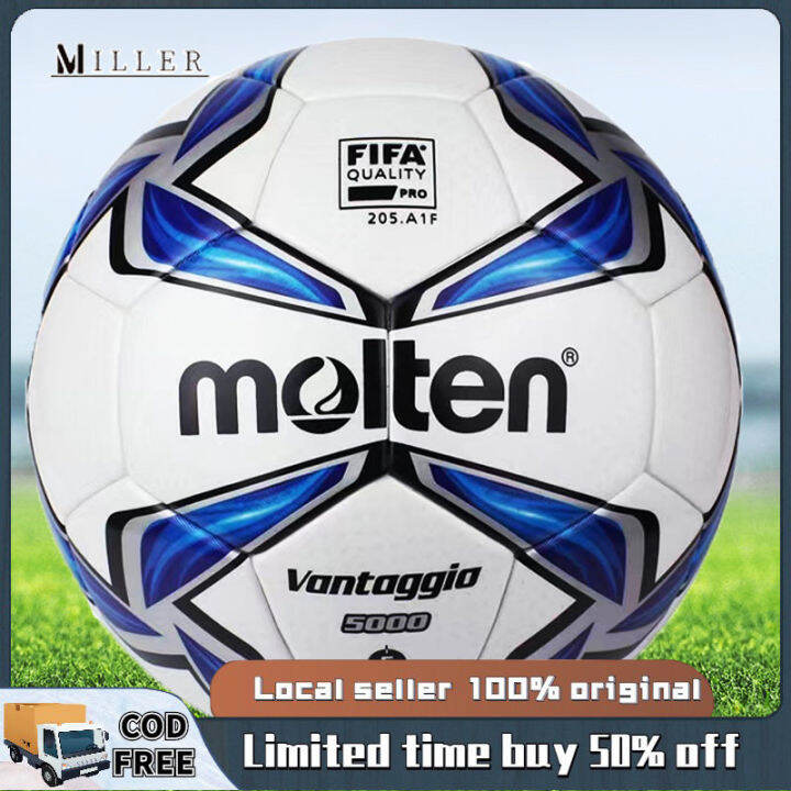 【Local Shipment】Soccer Ball Original Football Ball Molten PU Leather