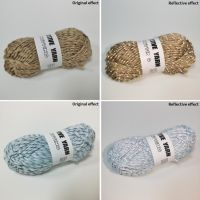 1 Roll Great Wool Yarn Reflective 4mm Crochet Yarn Hat Clothing Crocheting Yarn Thread